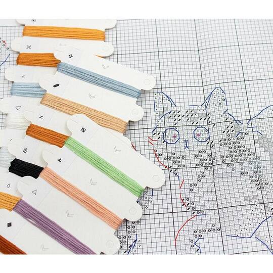 LetiStitch Winter Kitties Counted Cross Stitch Kit
